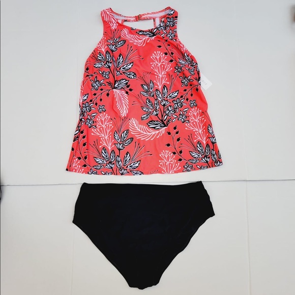 Holipick Women Tankini Swimsuits High Neck Swim Tank Top with Shorts Size 18W - Picture 3 of 8